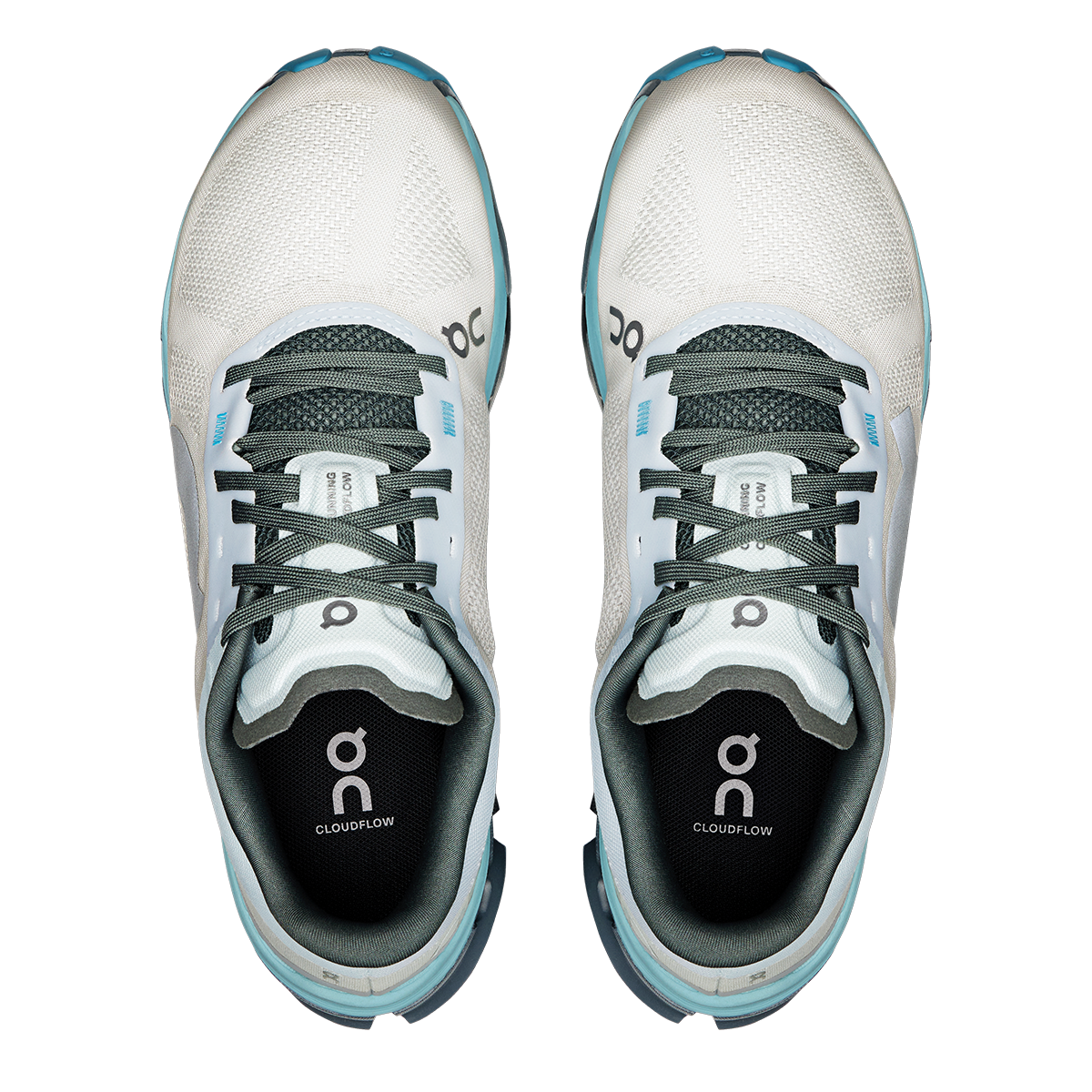 ON Cloudflow V5 — Fog - Eclipse — Size B — Width 5 — Back View