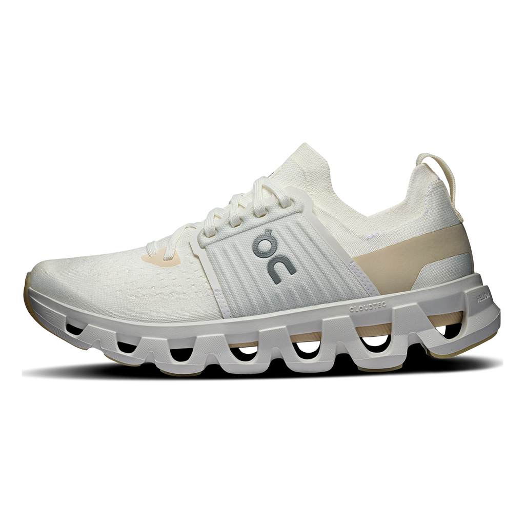ON Cloudswift V4 — Black - White — Size B — Width 5 — Lifestyle View