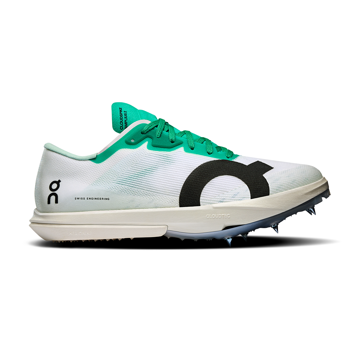 ON Cloudspike Amplius 2 — White - Raspberry — Size D — Width 7 — Detail View