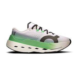 ON Cloudboom Max — White - Black — Size B — Width 6 — Front View