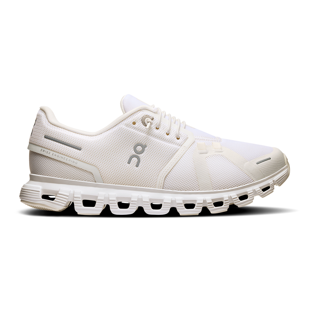 ON Cloud 6 - New Colors — Nimbus - White — Size B — Width 7.5 — Detail View