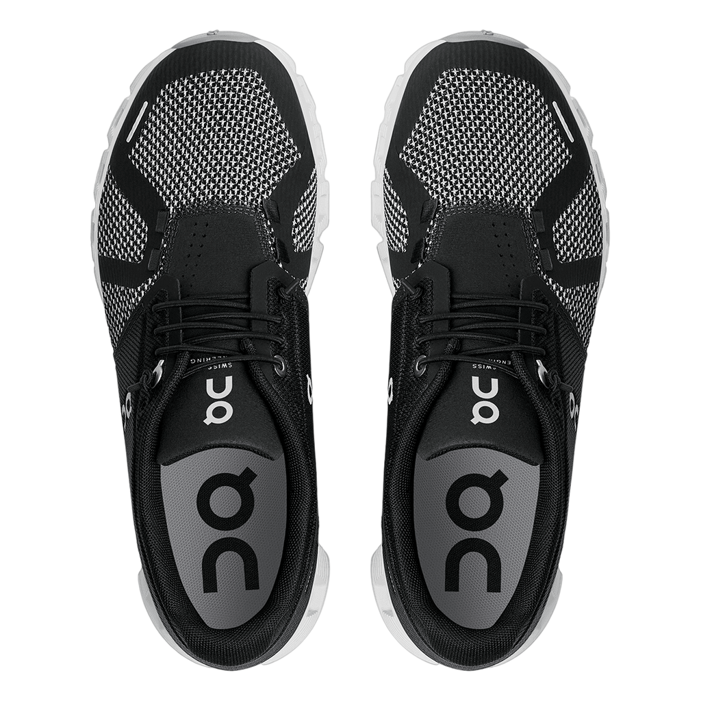 ON Cloud 5 Combo — Black - Alloy — Size D — Width 8 — Back View