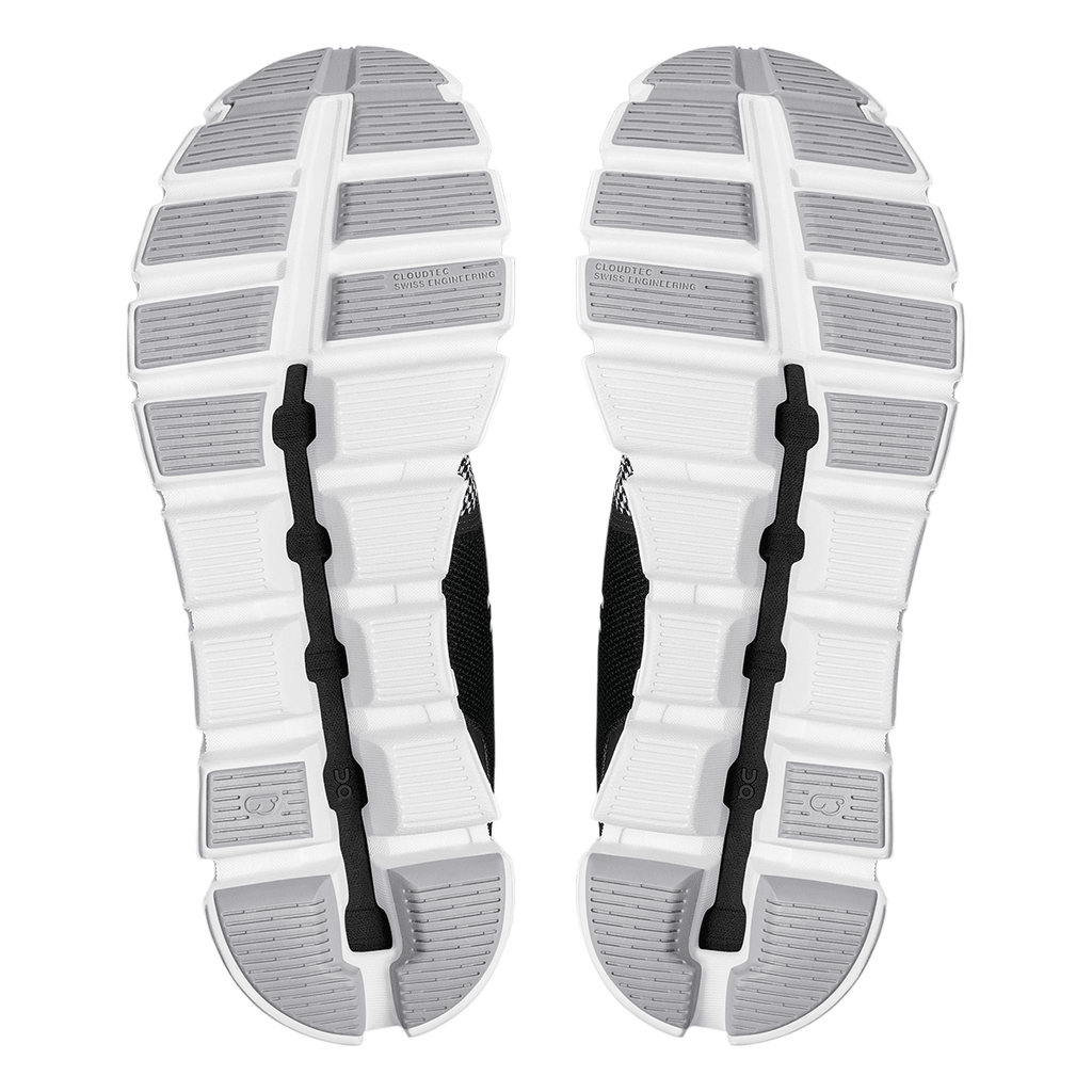 ON Cloud 5 Combo — Black - Alloy — Size D — Width 8 — Top View