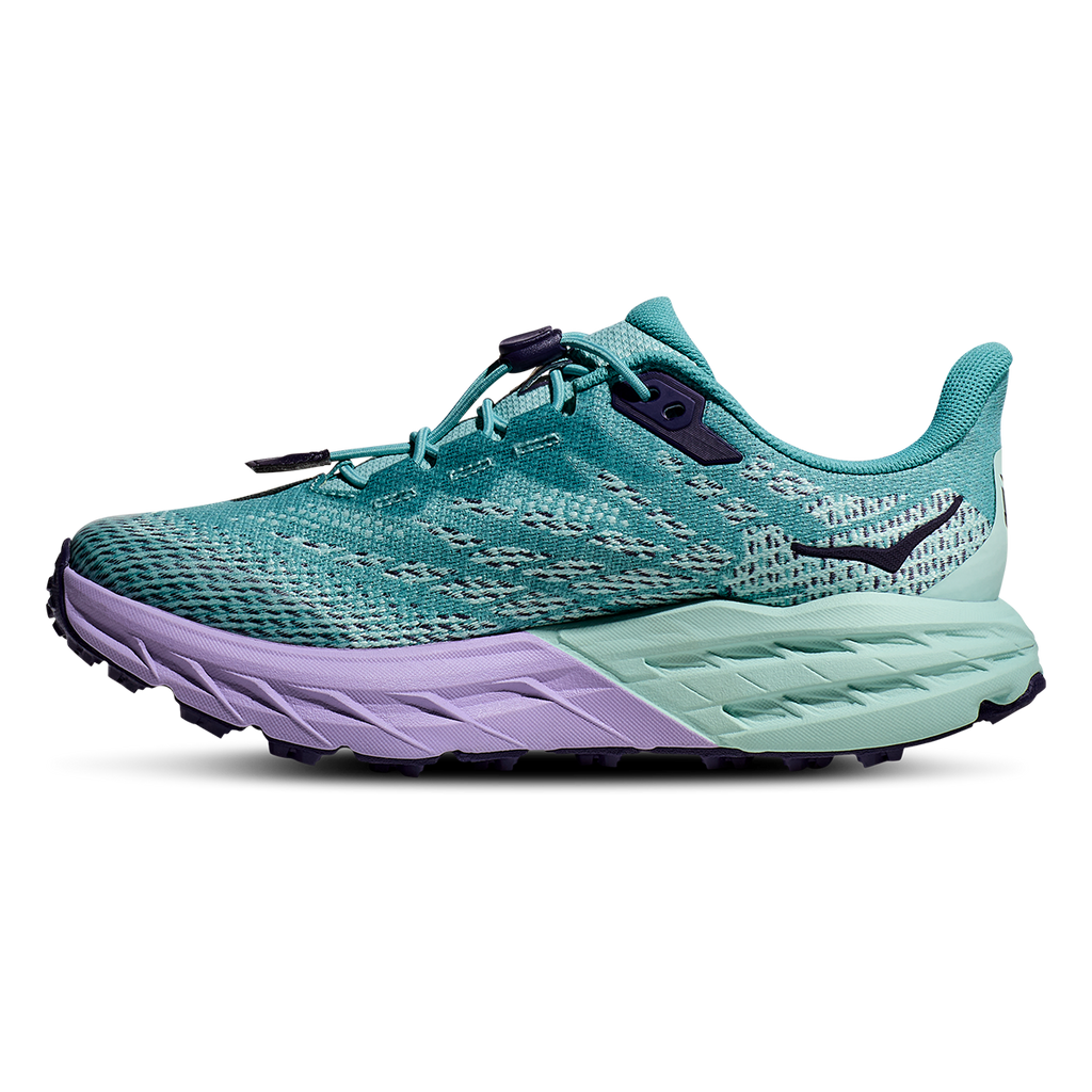 Hoka Speedgoat 5 — Citrus Glow - Vibrant Orange — Size Y — Width 3.5 — Side View