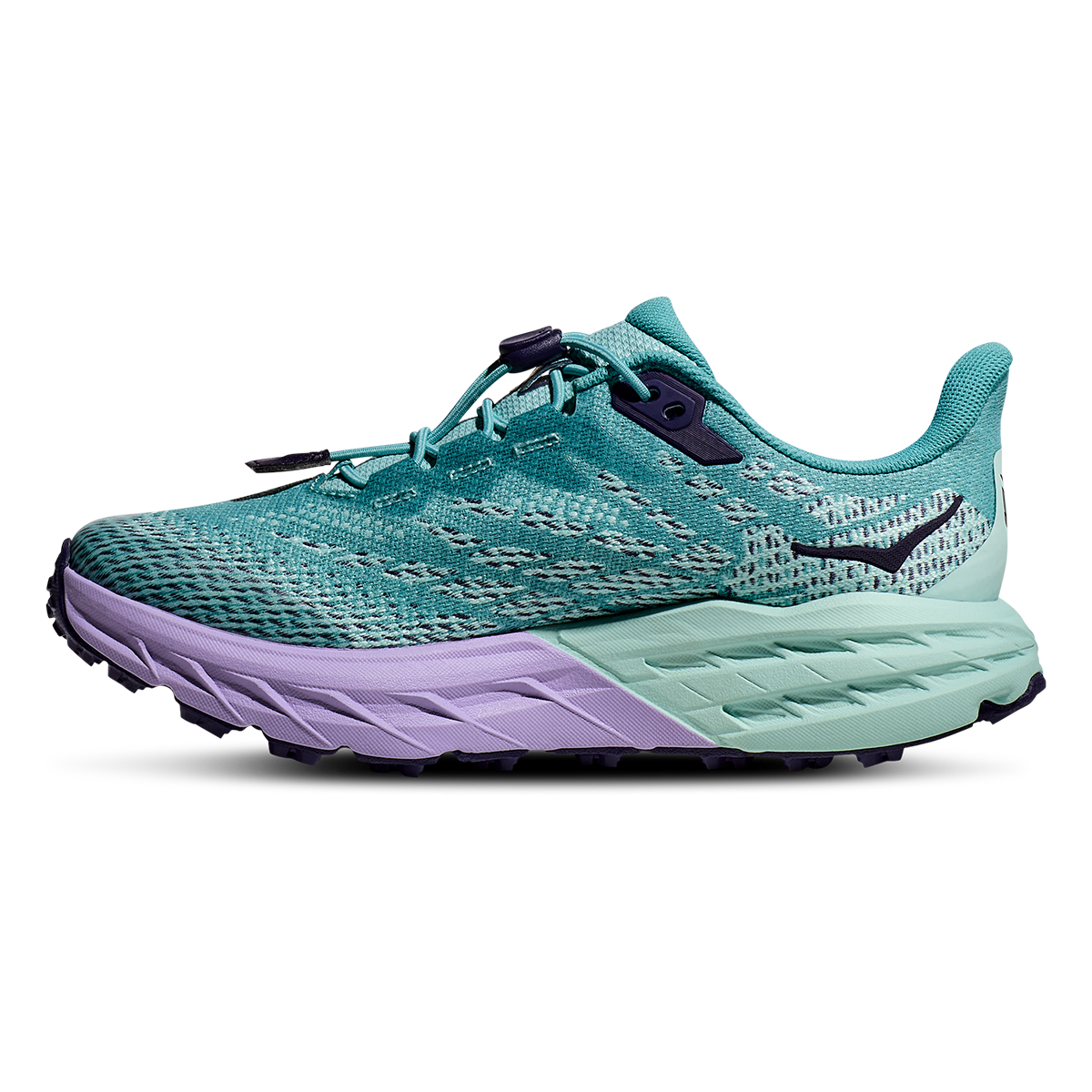 Hoka Speedgoat 5 — Citrus Glow - Vibrant Orange — Size Y — Width 3.5 — Side View