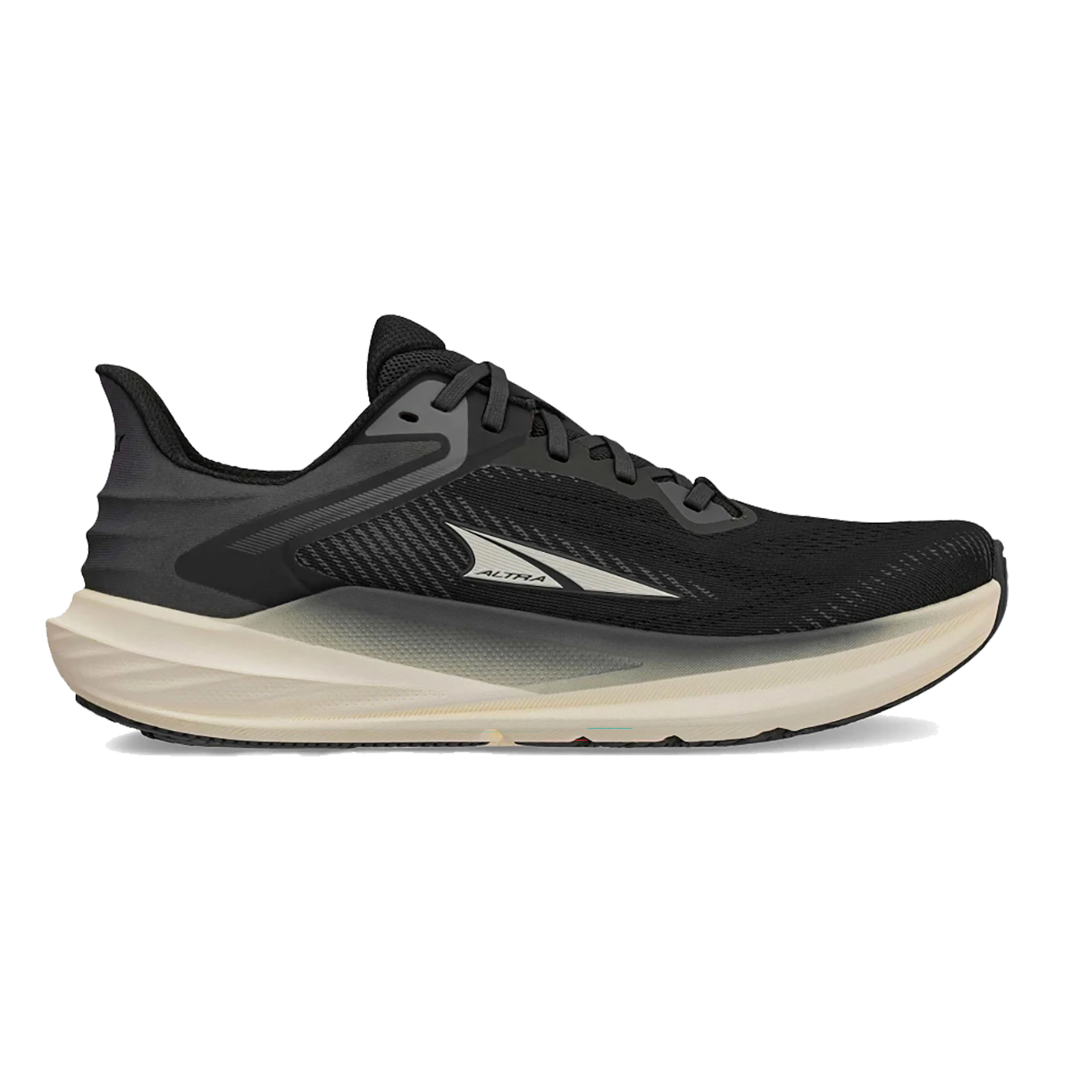 Altra Torin 8 — Black - White — Size B — Width 5.5 — Front View