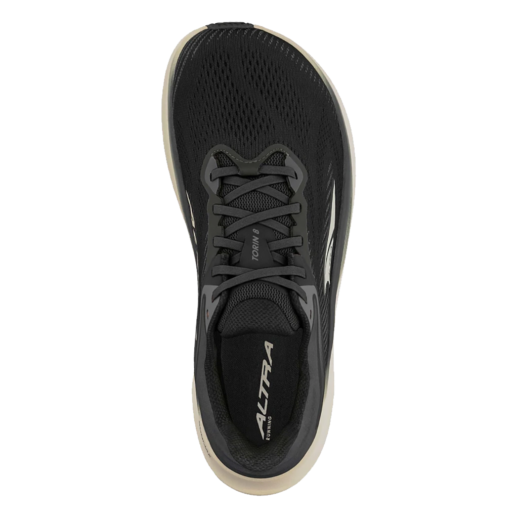 Altra Torin 8 — Black - White — Size B — Width 5.5 — Back View