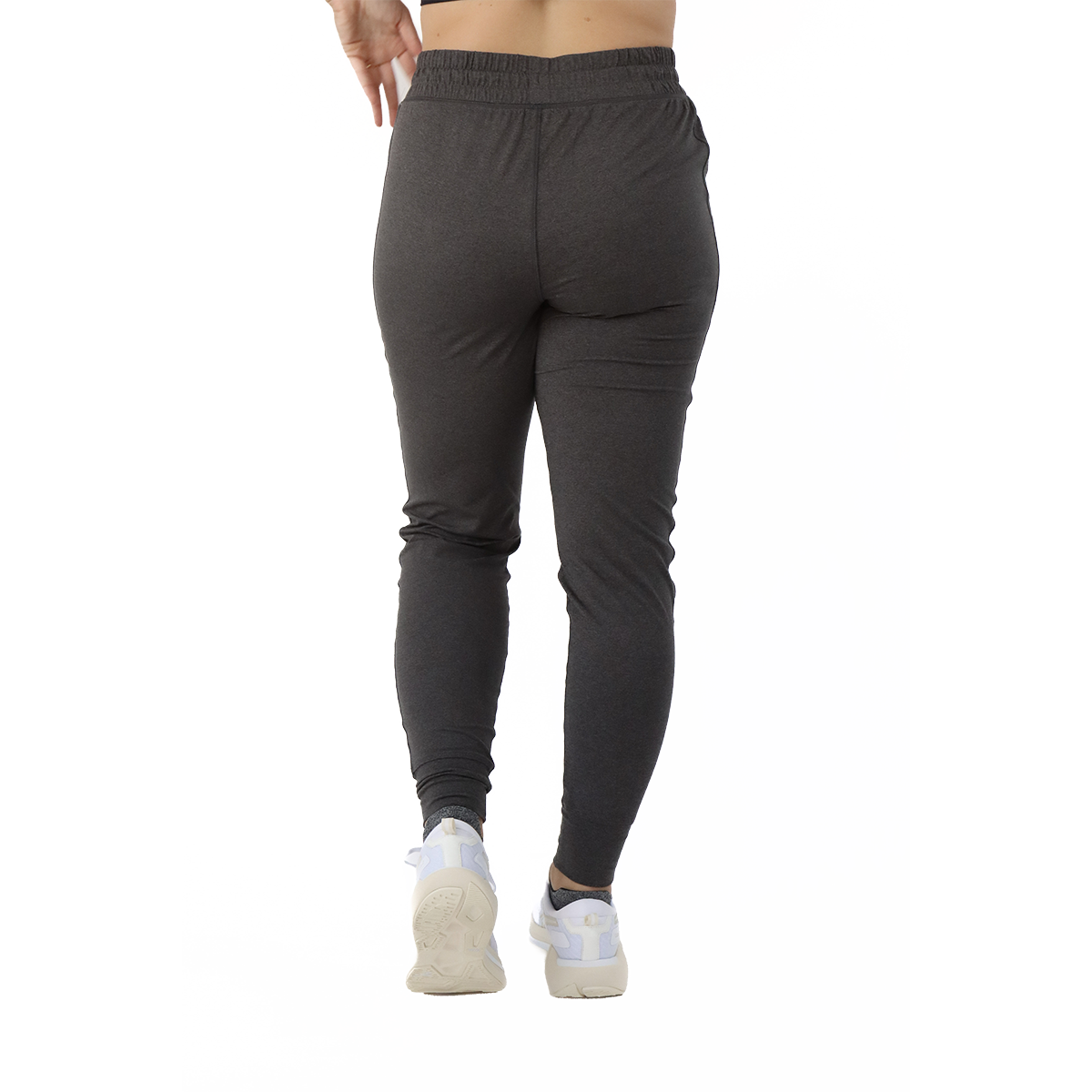 F2R Catatonic Jersey Crew Pocket Jogger — Heather Black — Size XSmall — Top View