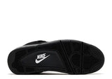 Air Jordan 4 Retro Black Cat — Black/Black/Light Graphite — Size US M 3.5 - US W 5 — Top View