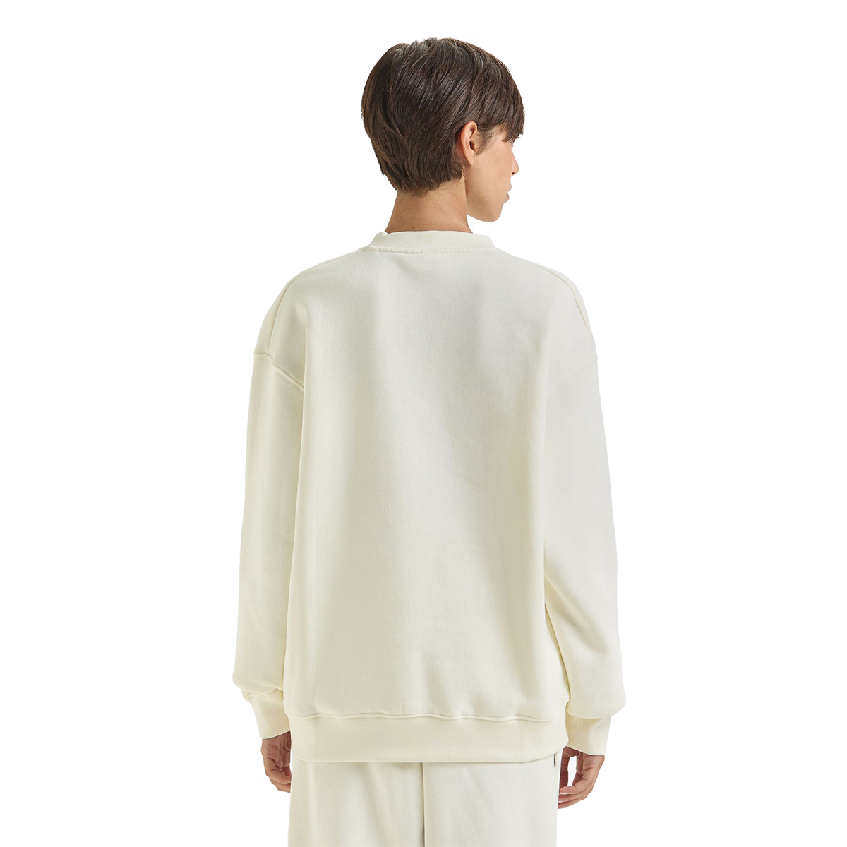 Diadora Crew 1948 Athletic Club Sweatshirt — Butter White — Size XSmall — Back View