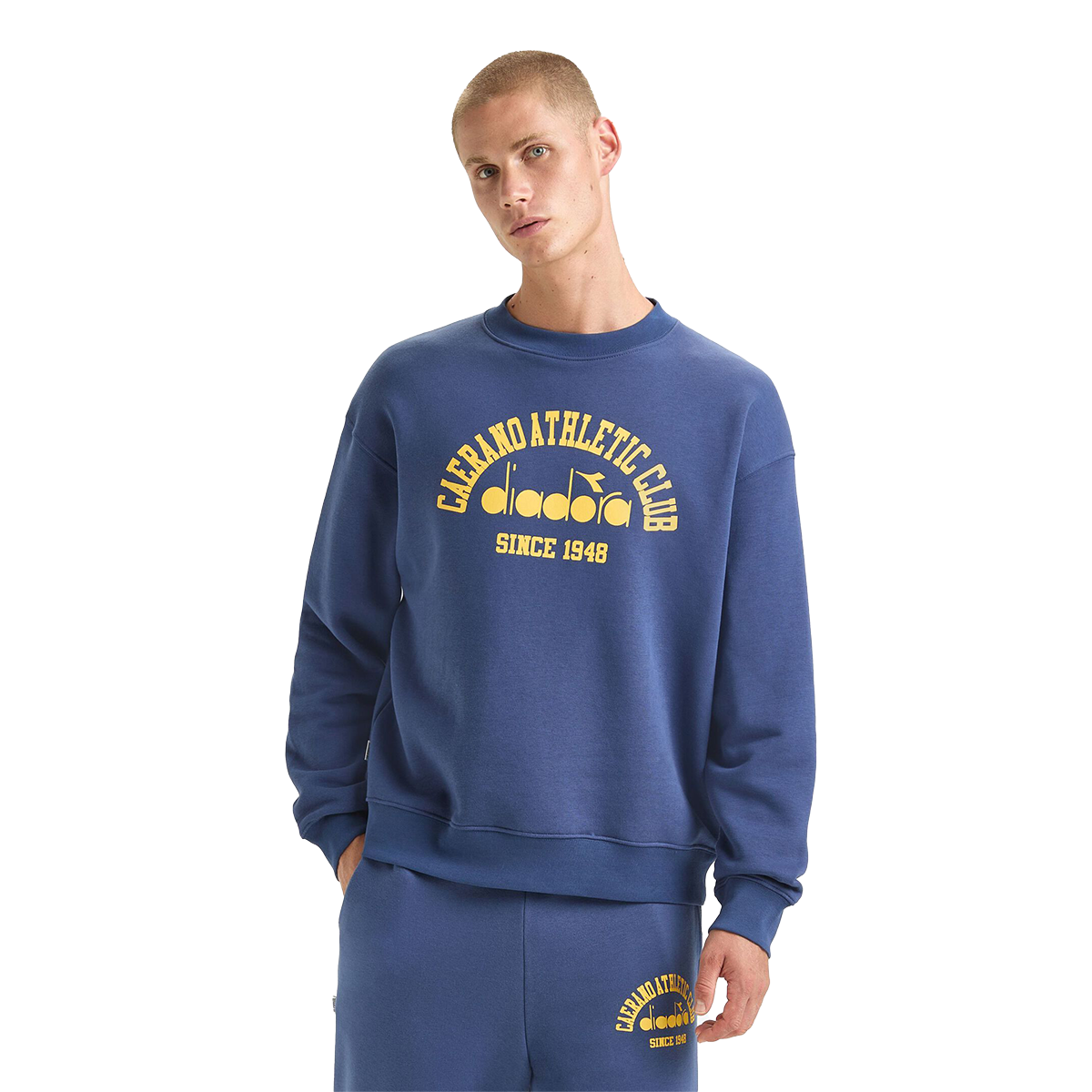 Diadora Crew 1948 Athletic Club Sweatshirt — Butter White — Size XSmall — Alternate View 13