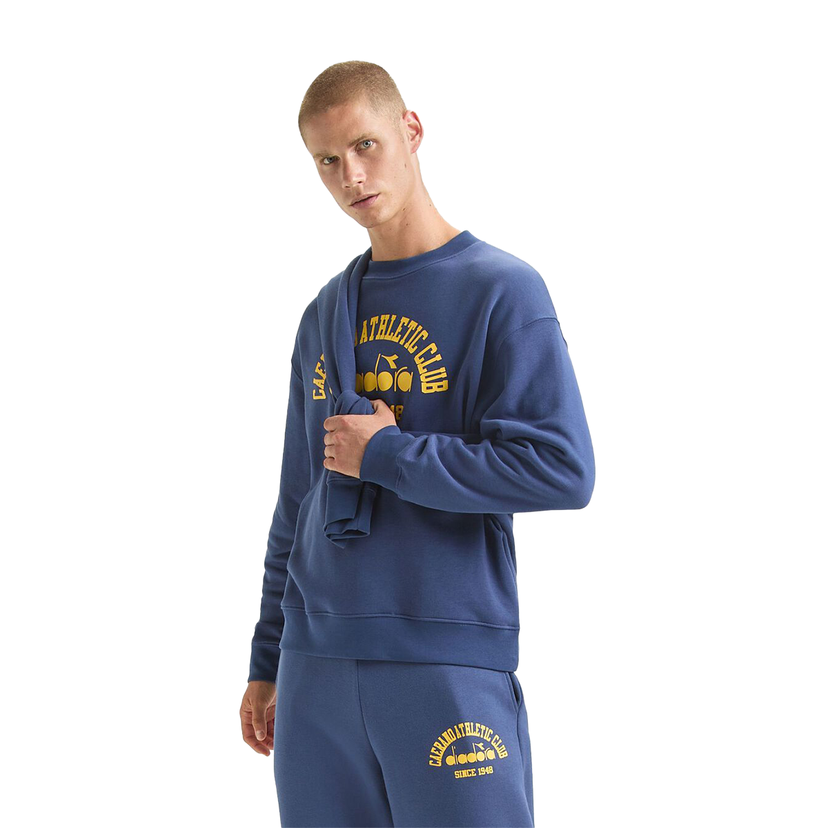Diadora Crew 1948 Athletic Club Sweatshirt — Butter White — Size XSmall — Alternate View 15