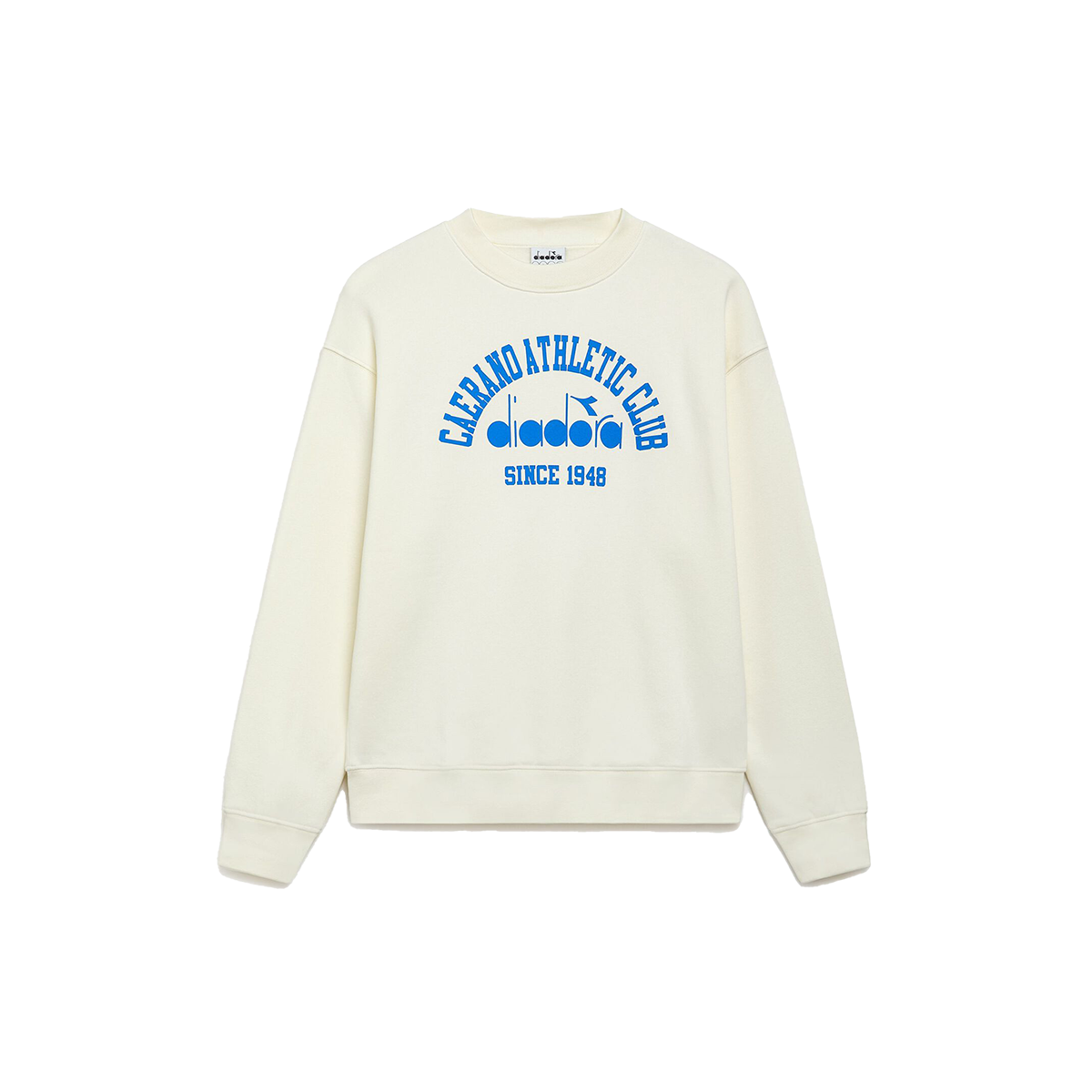 Diadora Crew 1948 Athletic Club Sweatshirt — Butter White — Size XSmall — Detail View