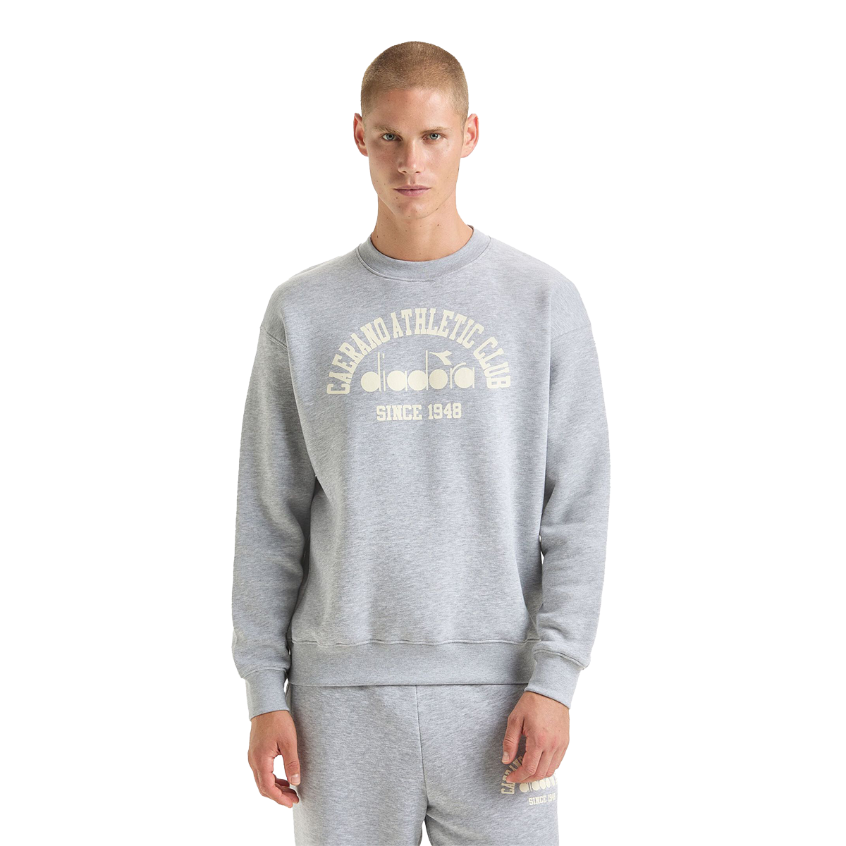 Diadora Crew 1948 Athletic Club Sweatshirt — Butter White — Size XSmall — Alternate View 7