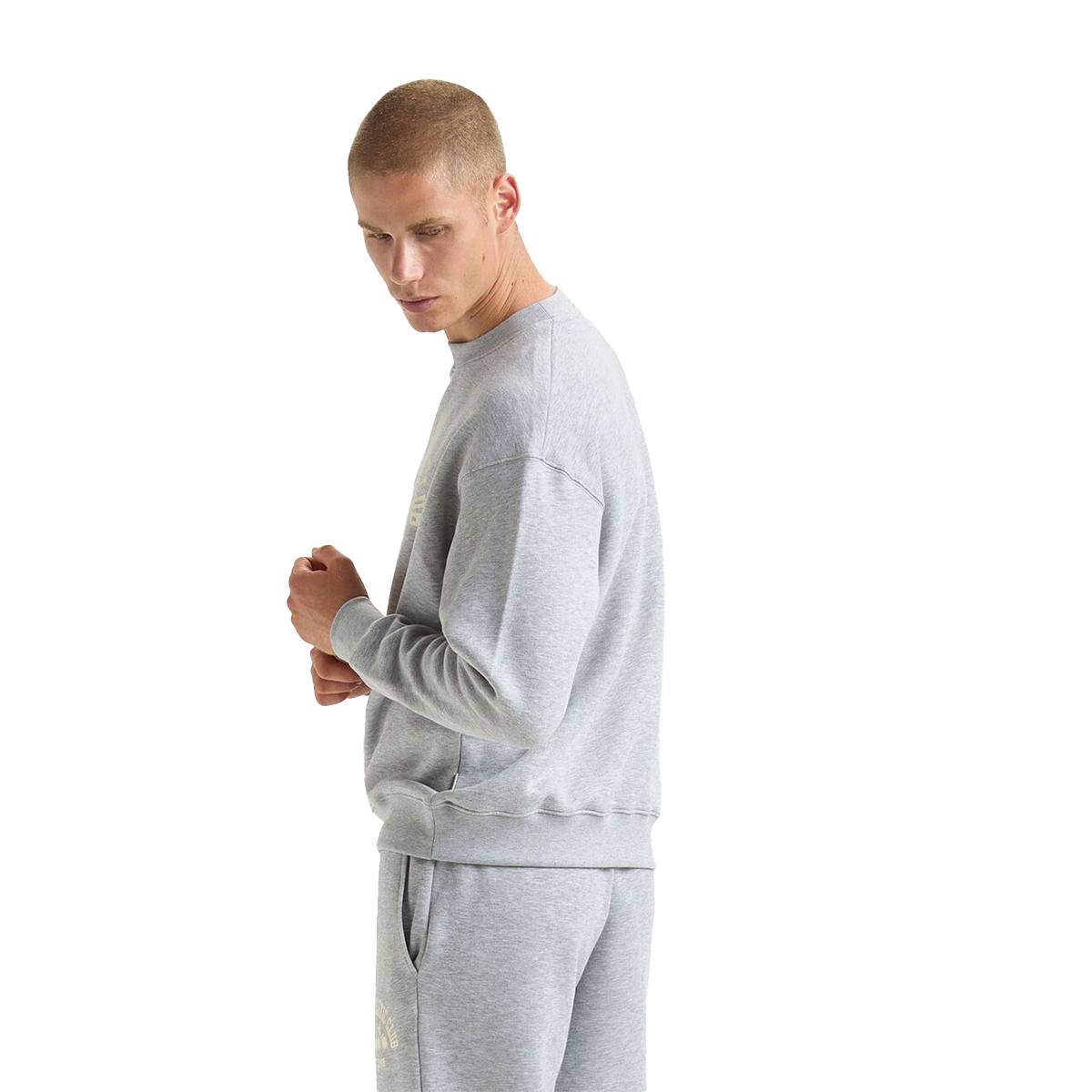 Diadora Crew 1948 Athletic Club Sweatshirt — Butter White — Size XSmall — Alternate View 9