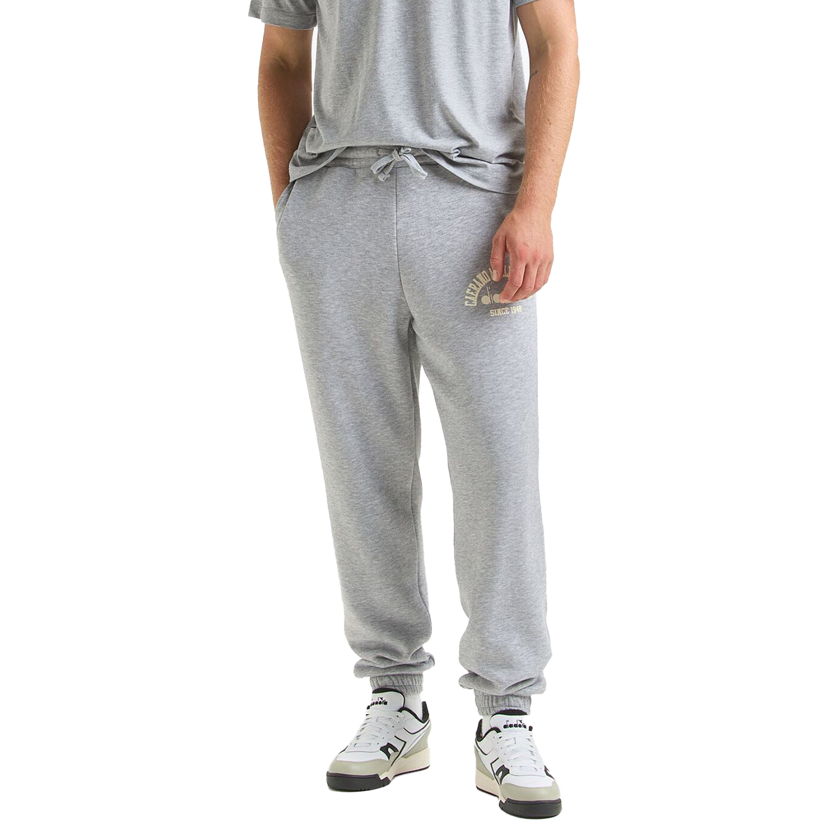 Diadora 1984 Athletic Club Jogger Pant — Butter White — Size XSmall — Top View