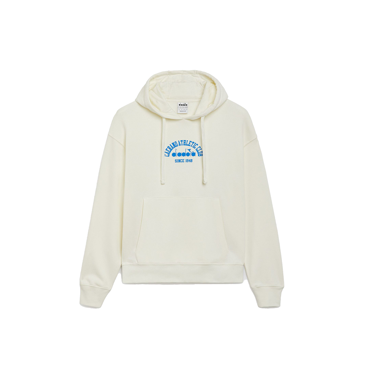 Diadora 1984 Athletic Club Hoodie — Butter White — Size XSmall — Side View