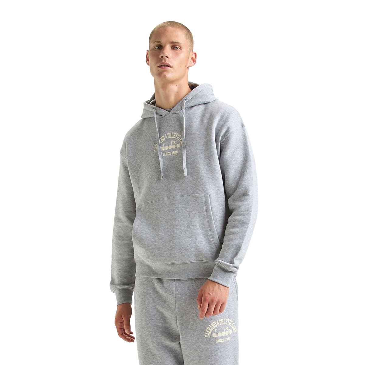 Diadora 1984 Athletic Club Hoodie — Butter White — Size XSmall — Detail View