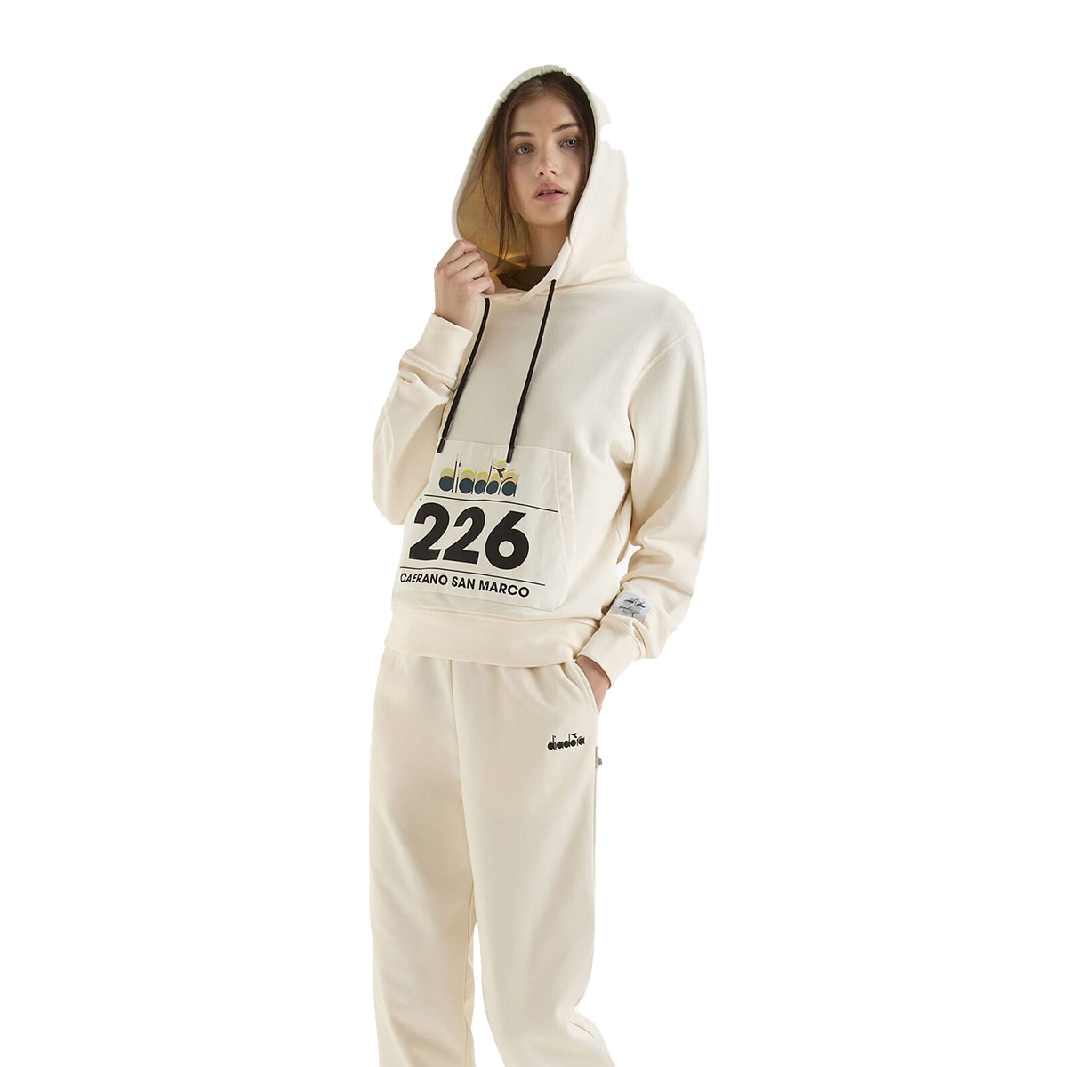 Diadora G.D. 1984 (226) Hoodie — Whisper White — Size Small — Alternate View 8