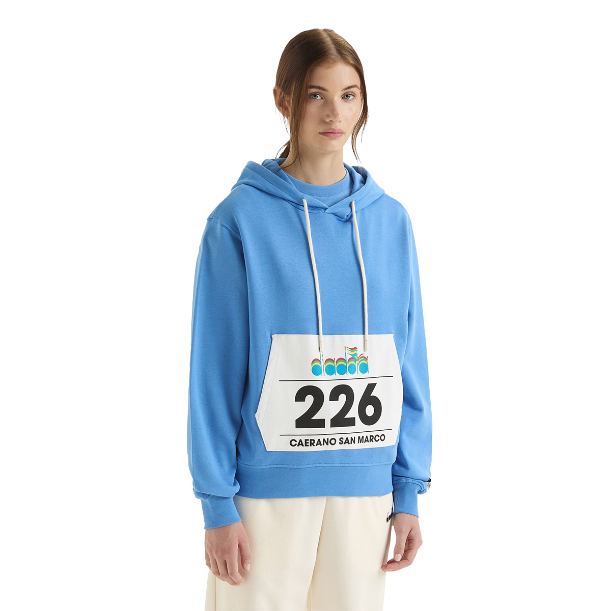 Diadora G.D. 1984 (226) Hoodie — Whisper White — Size Small — Side View