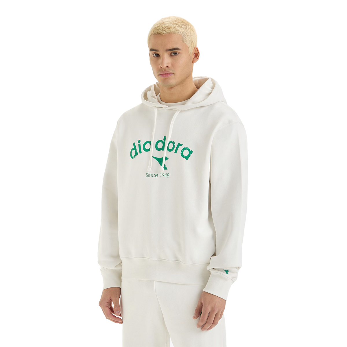 Diadora Hoodie Athl. Logo — White Milk — Size Large — Alternate View 10