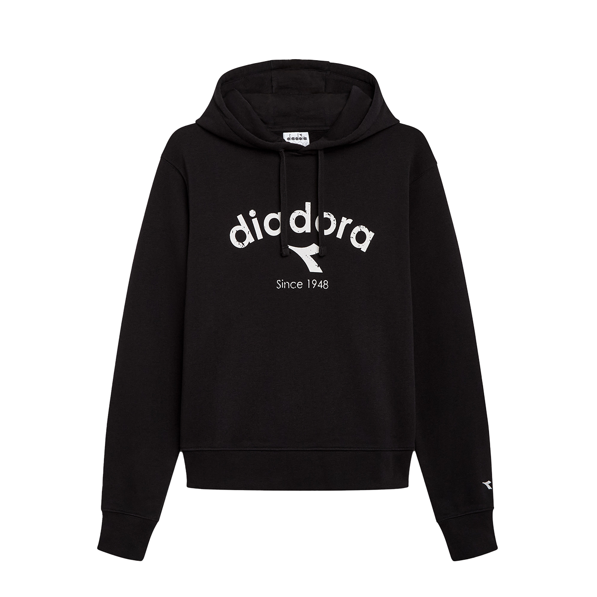 Diadora Hoodie Athl. Logo — White Milk — Size Large — Front View