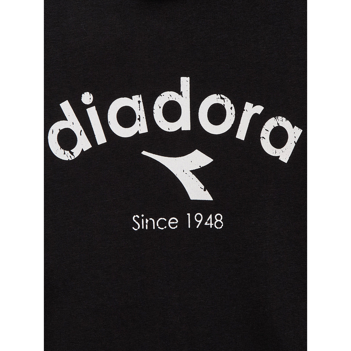 Diadora Hoodie Athl. Logo — White Milk — Size Large — Side View