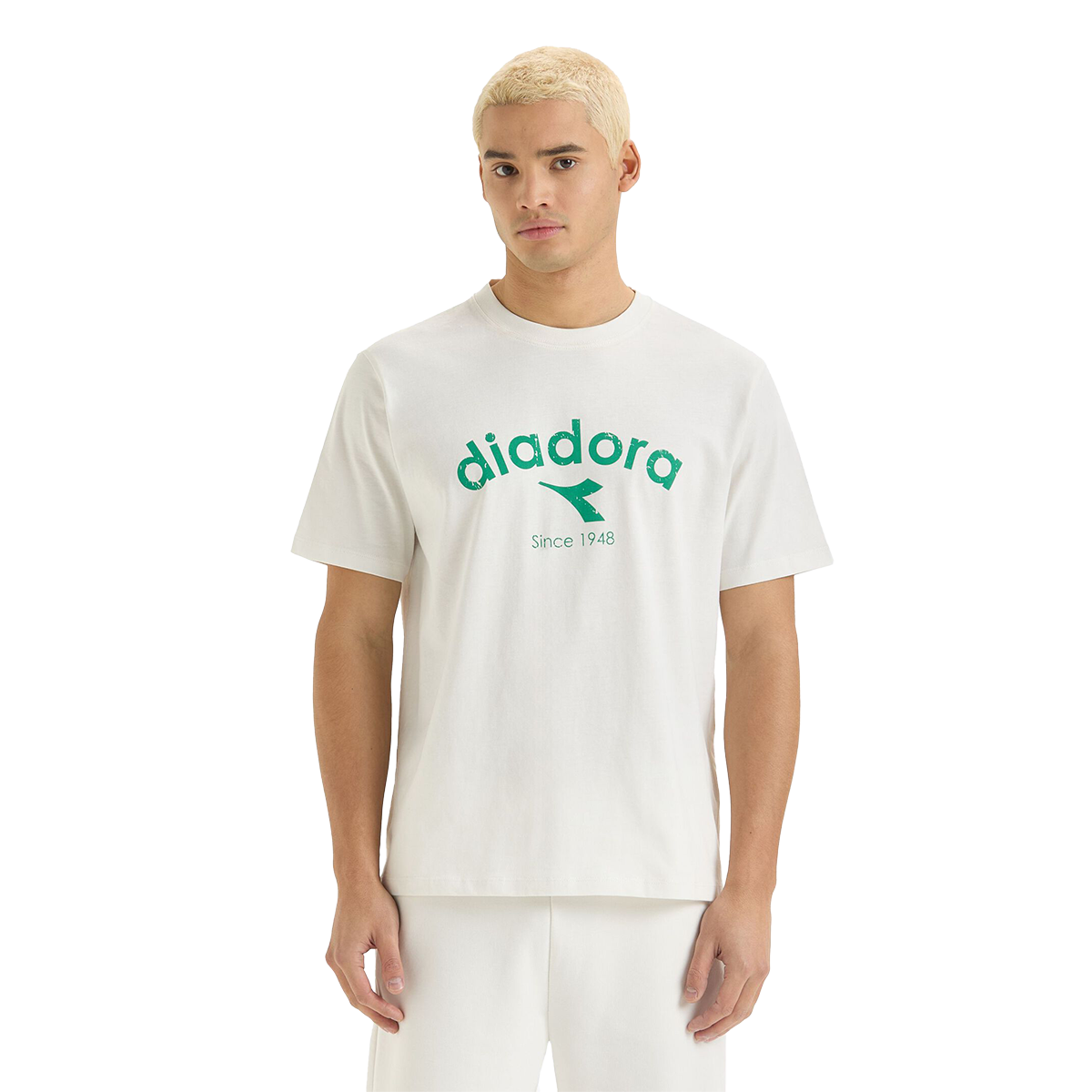 Diadora T-Shirt SS Athl. Logo — White Milk — Size Large — Alternate View 8