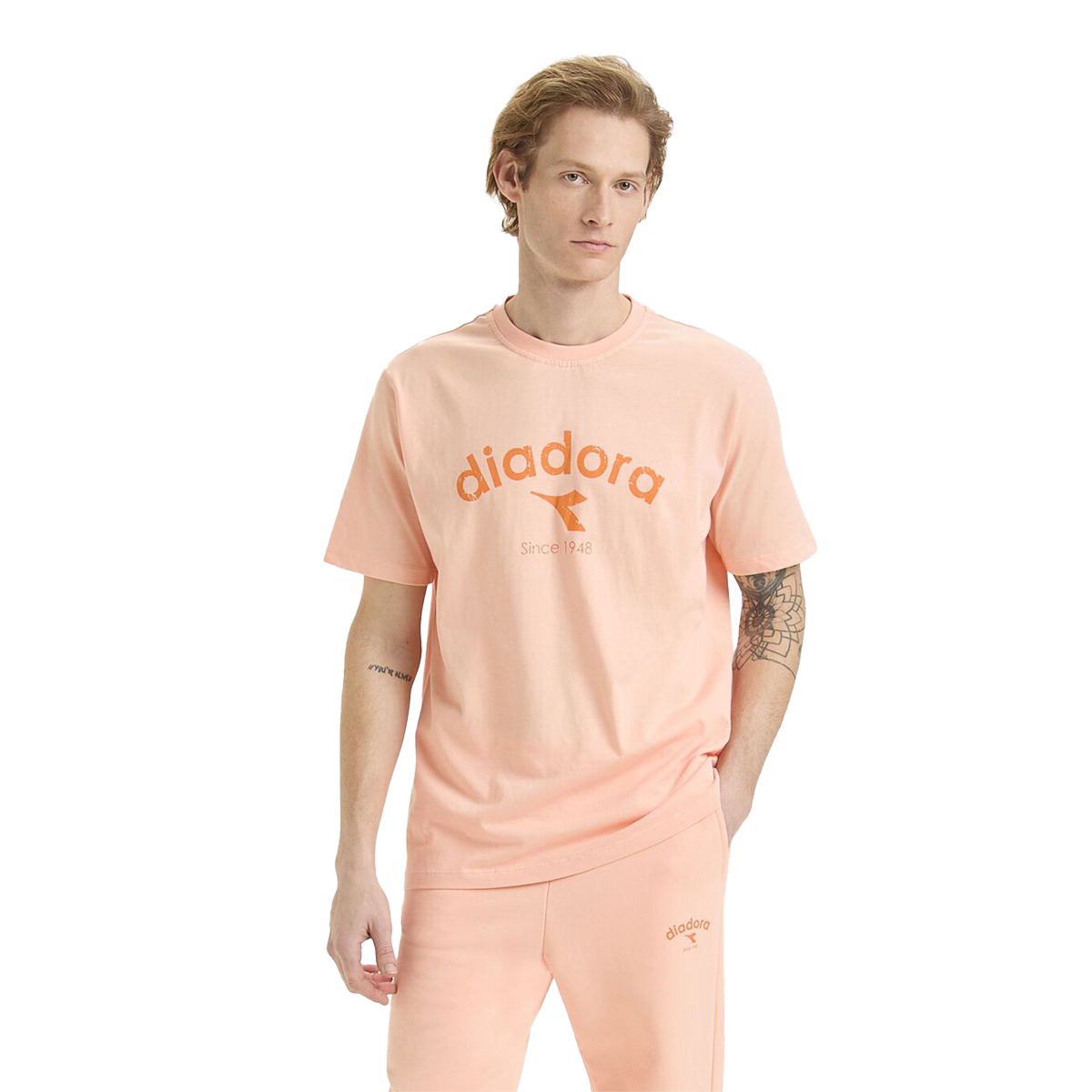 Diadora T-Shirt SS Athl. Logo — White Milk — Size Large — Alternate View 11