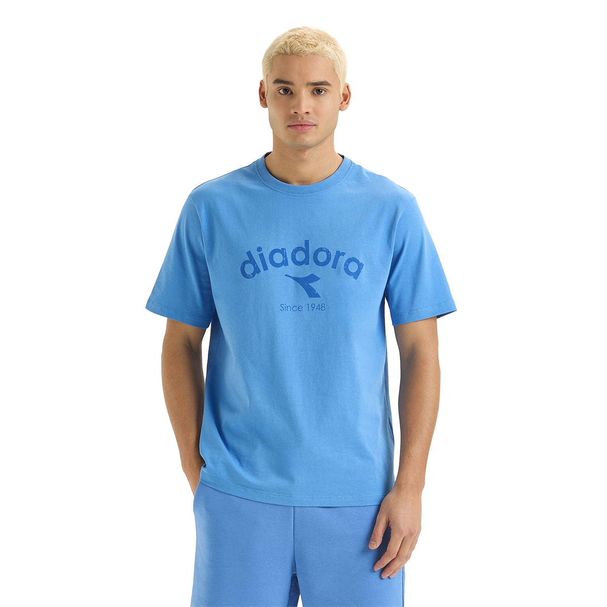 Diadora T-Shirt SS Athl. Logo — White Milk — Size Large — Side View
