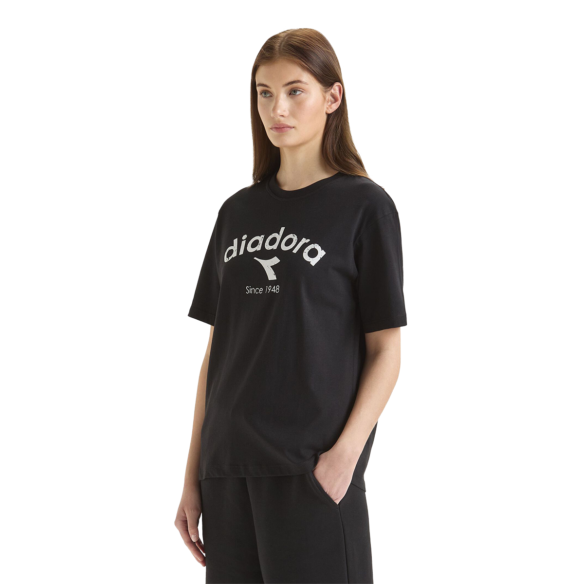 Diadora T-Shirt SS Athl. Logo — White Milk — Size Large — Alternate View 16