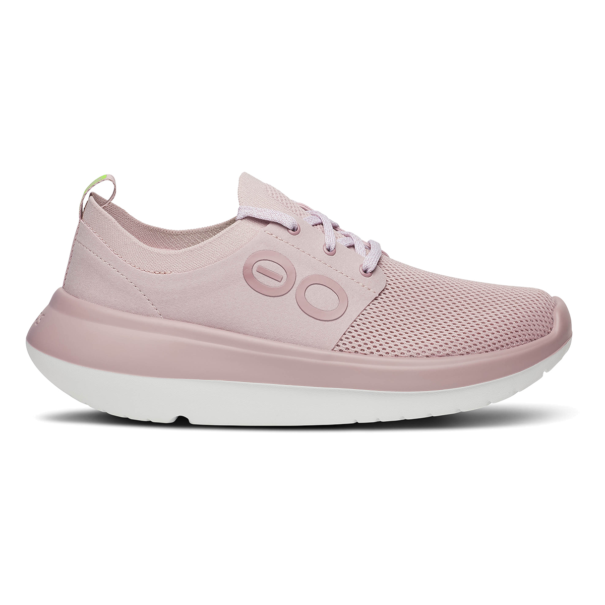 Oofos OOmy Stride — Black — Size B — Width 7 — Front View