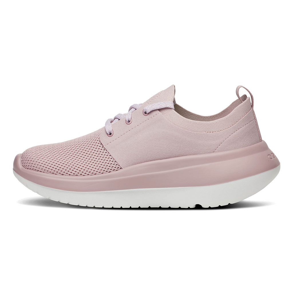 Oofos OOmy Stride — Black — Size B — Width 7 — Side View