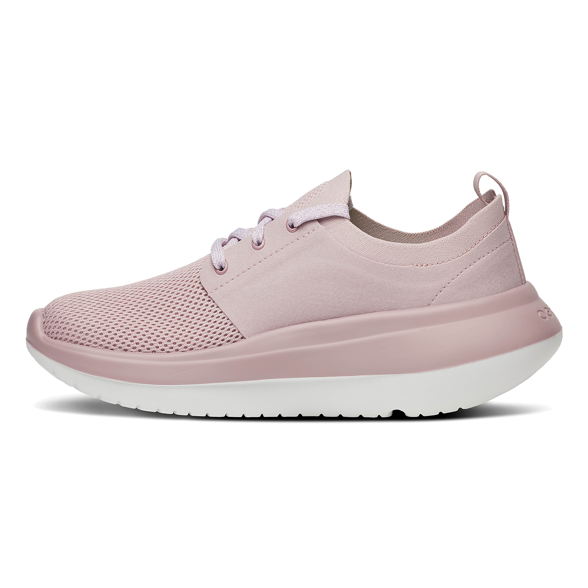 Oofos OOmy Stride — Black — Size B — Width 7 — Side View