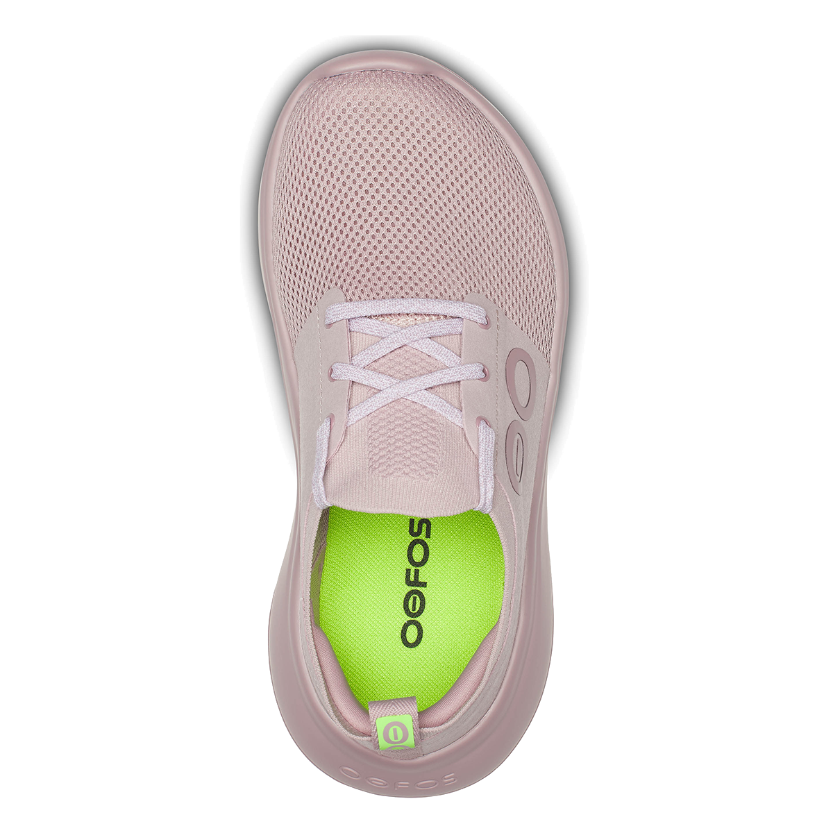 Oofos OOmy Stride — Black — Size B — Width 7 — Back View