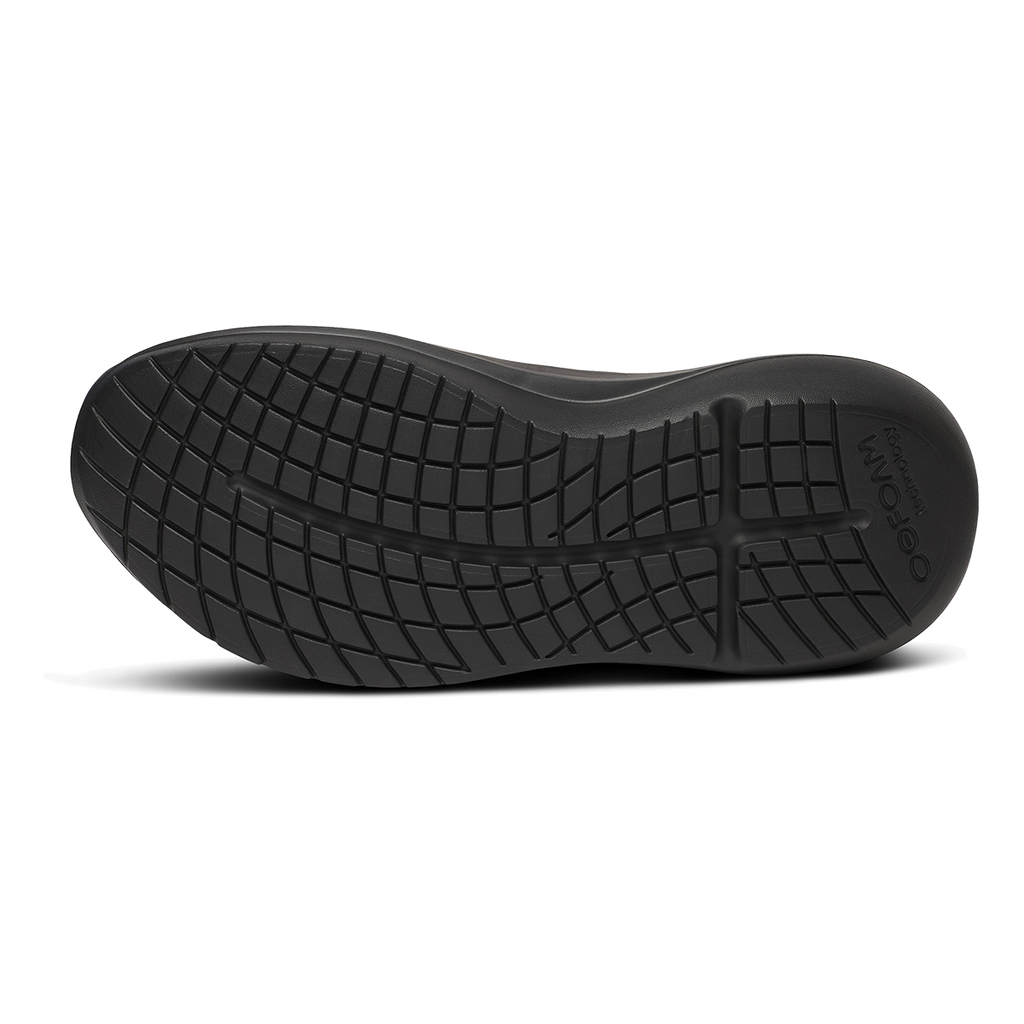 Oofos OOmy Stride — Black — Size D — Width 8 — Top View