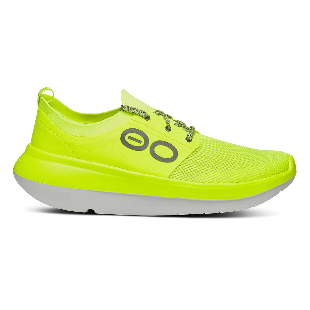 Oofos OOmy Stride — Black — Size D — Width 8 — Detail View