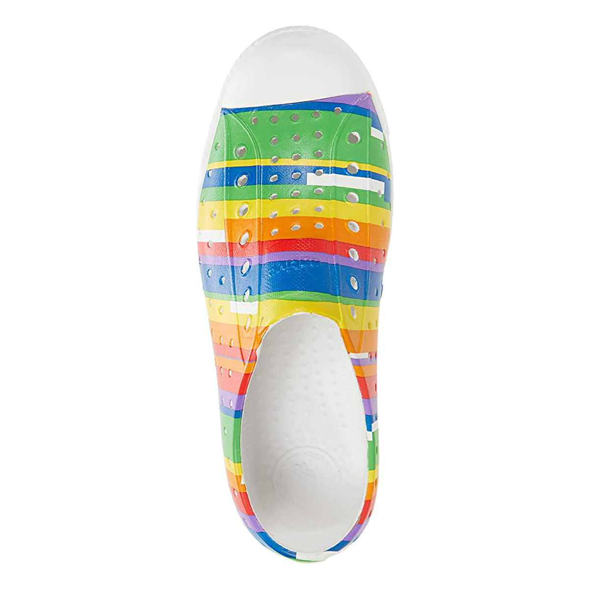 Native Jefferson Print — Rainbow Multi Stripes — Size C — Width 13 — Lifestyle View