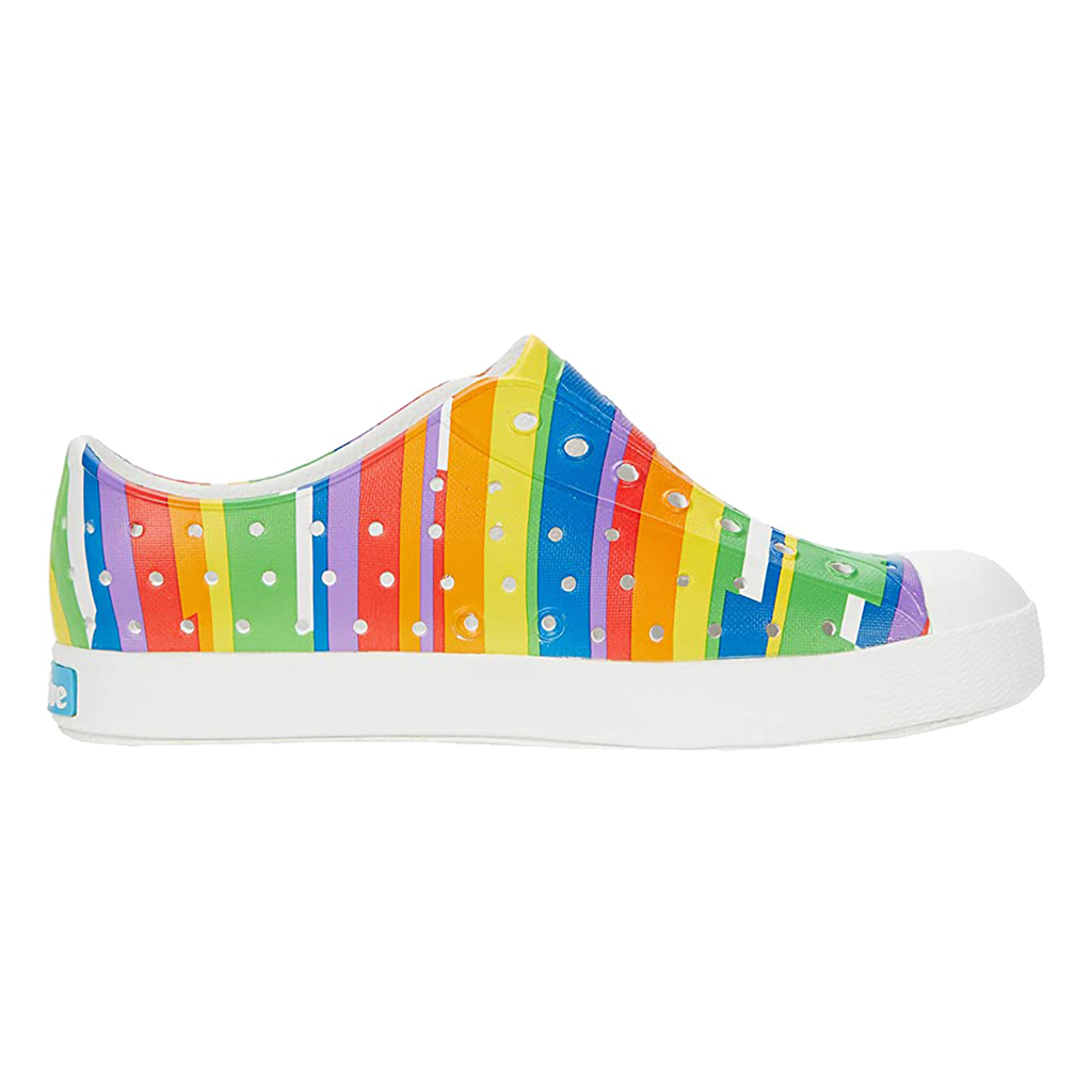 Native Jefferson Print — Rainbow Multi Stripes — Size C — Width 13 — Top View