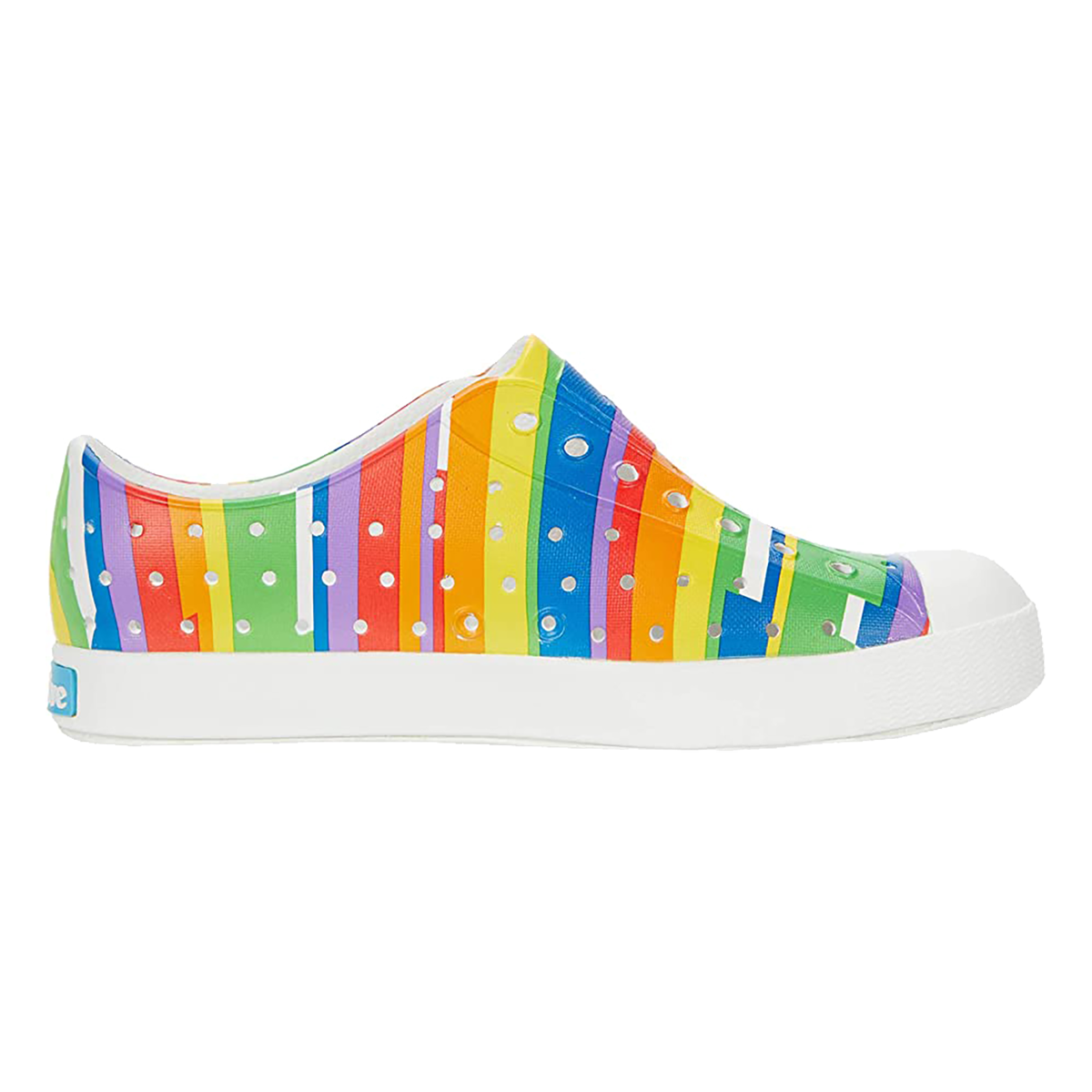 Native Jefferson Print — Rainbow Multi Stripes — Size C — Width 13 — Top View