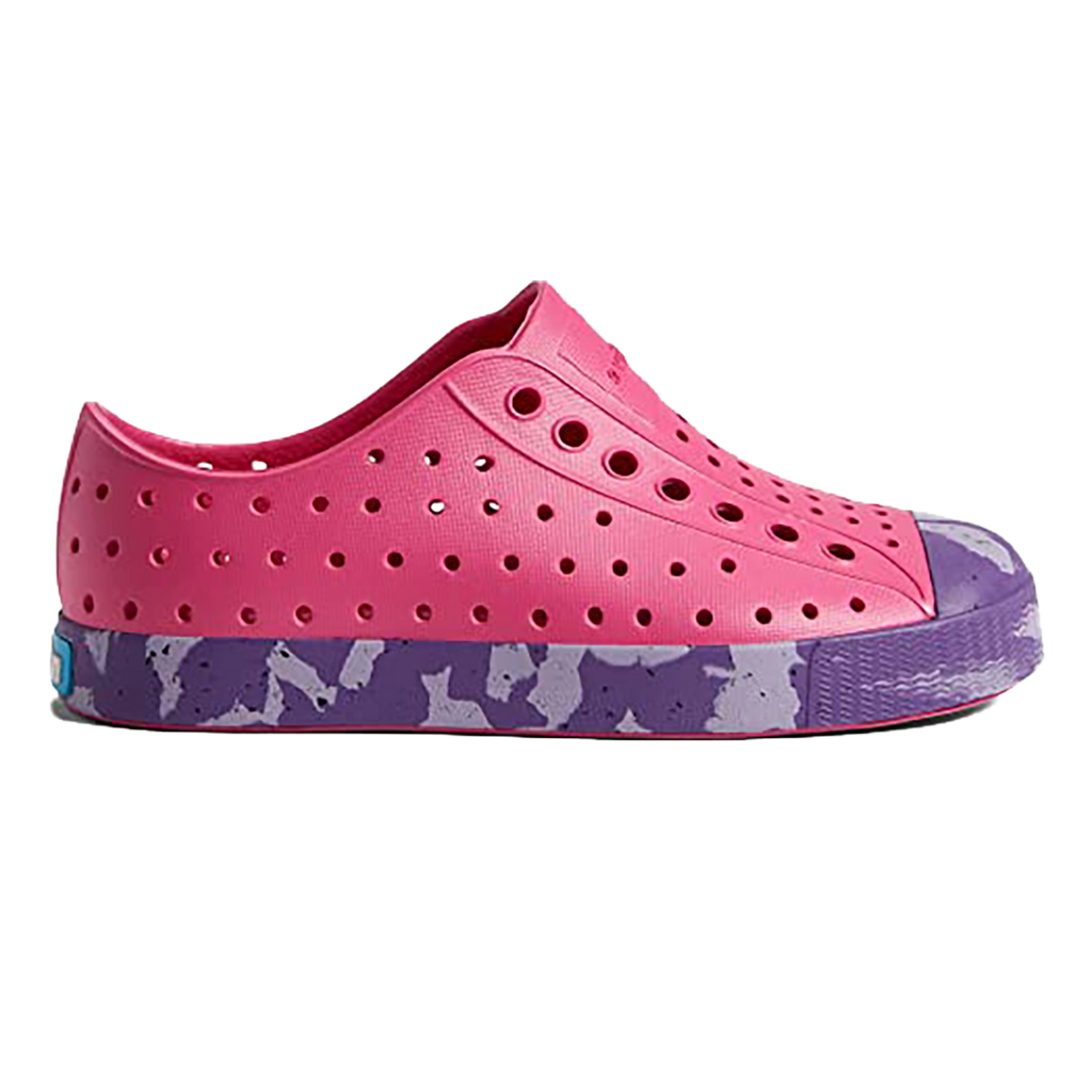 Native Jefferson Marbled — Hollywood Pink - Starfish Levander Marble — Size Y — Width 1 — Front View