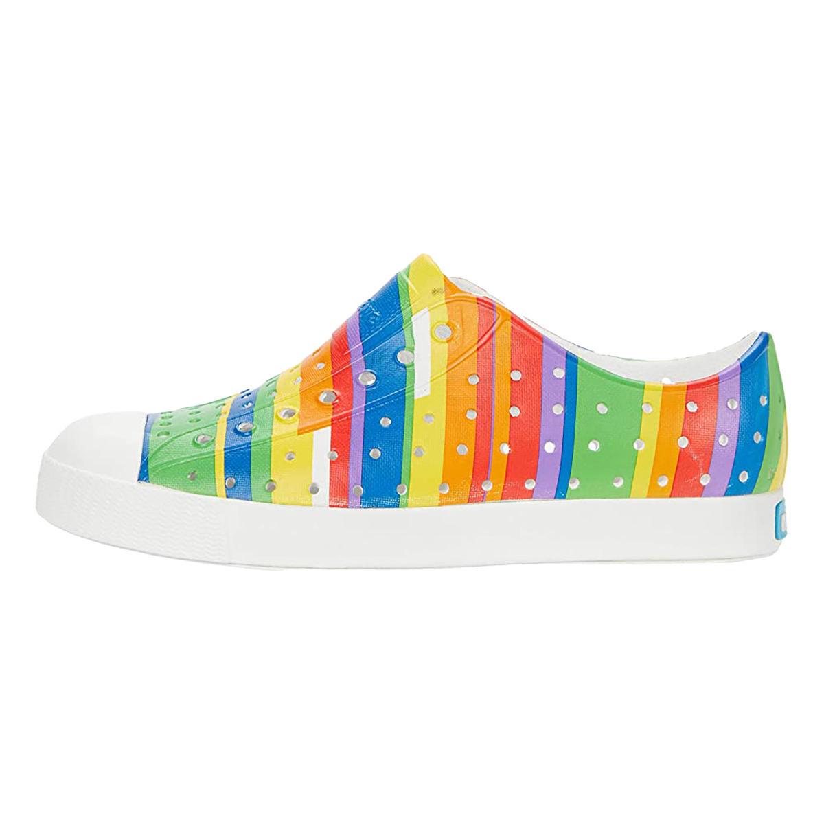 Native Jefferson Print — Rainbow Multi Stripes — Size C — Width 13 — Detail View
