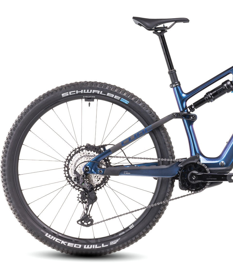 Cube AMS Hybrid One44 C:68X SLX 400X Electric Mountain Bike 2024 - Cobalt