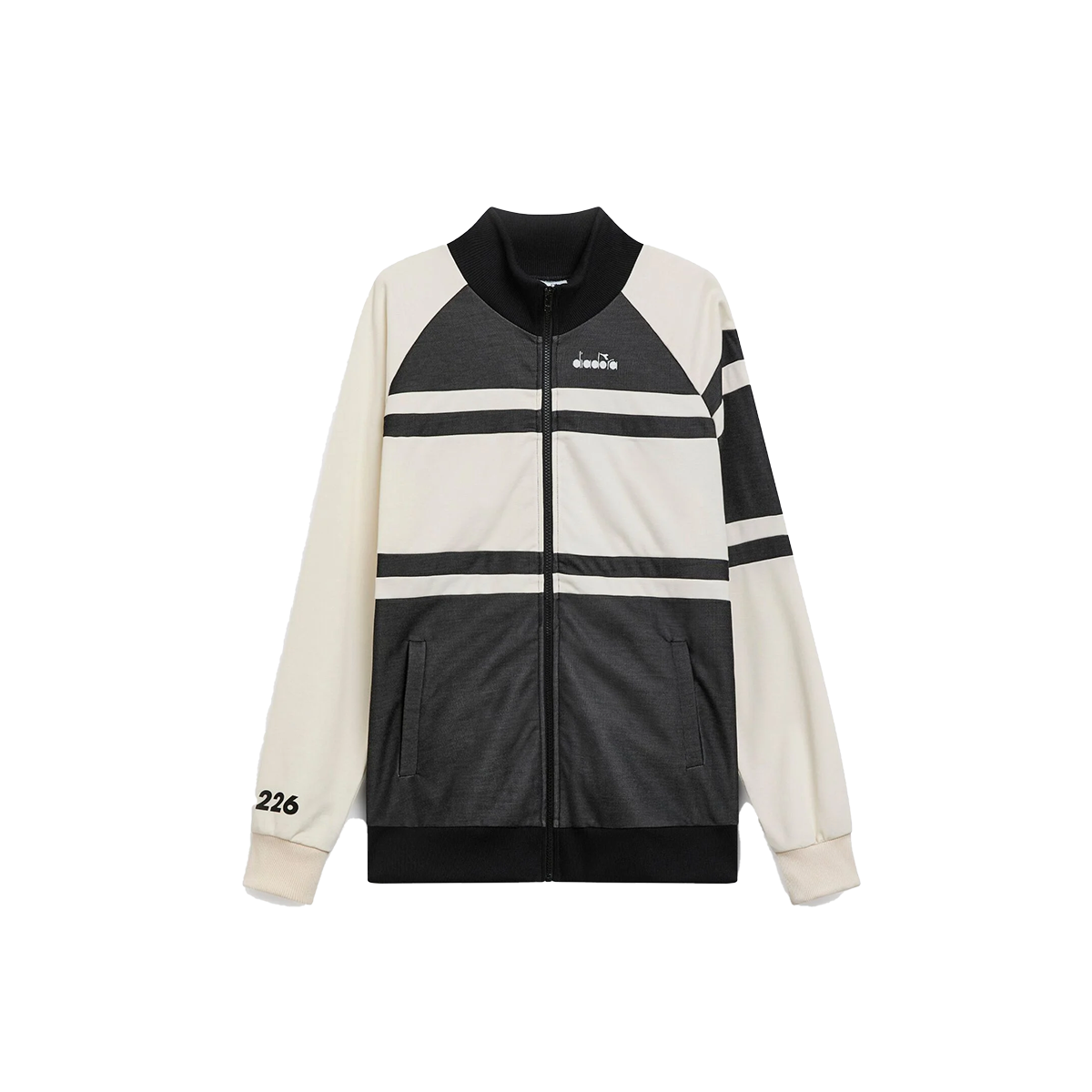 Diadora 80S Jacket — Whisper White — Size Medium — Detail View