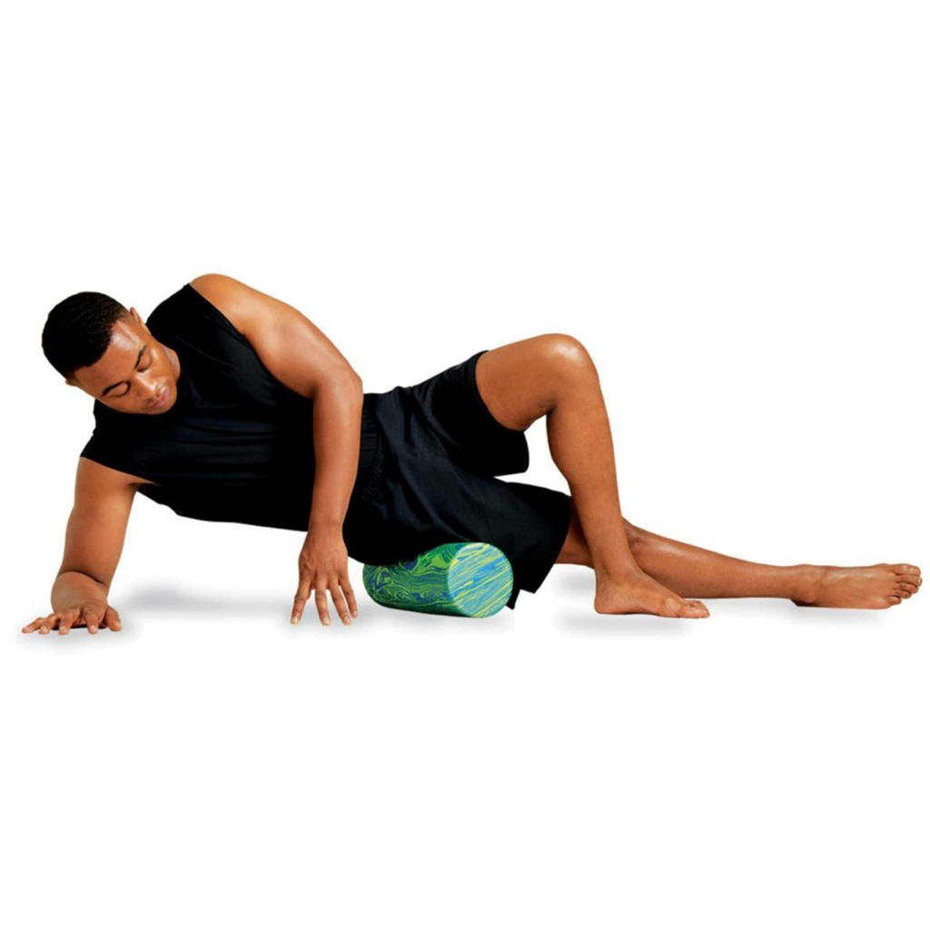 Pro-Tec EVA Bold Foam Roller — Blue - Yellow — Side View