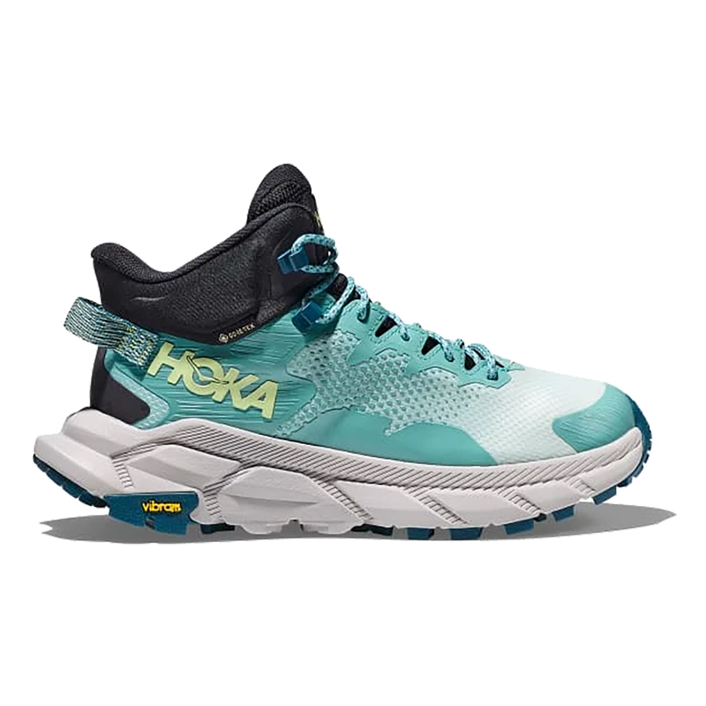 Hoka Trail Code GTX — Blue Glass - Coastal Shade — Size B — Width 6.5 — Front View