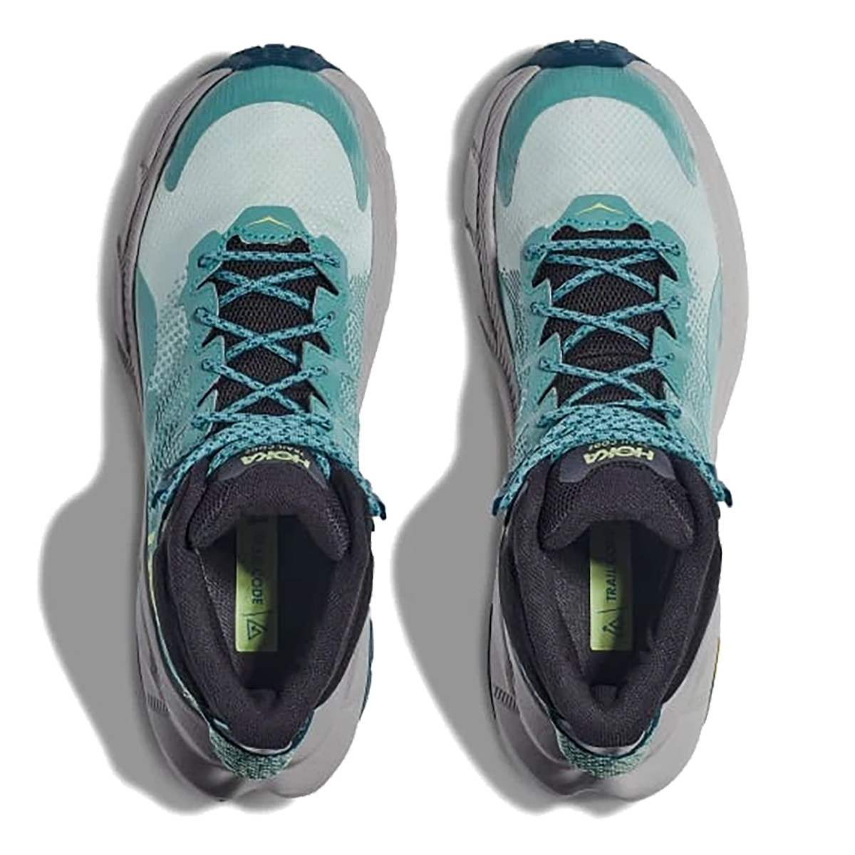 Hoka Trail Code GTX — Blue Glass - Coastal Shade — Size B — Width 6.5 — Side View
