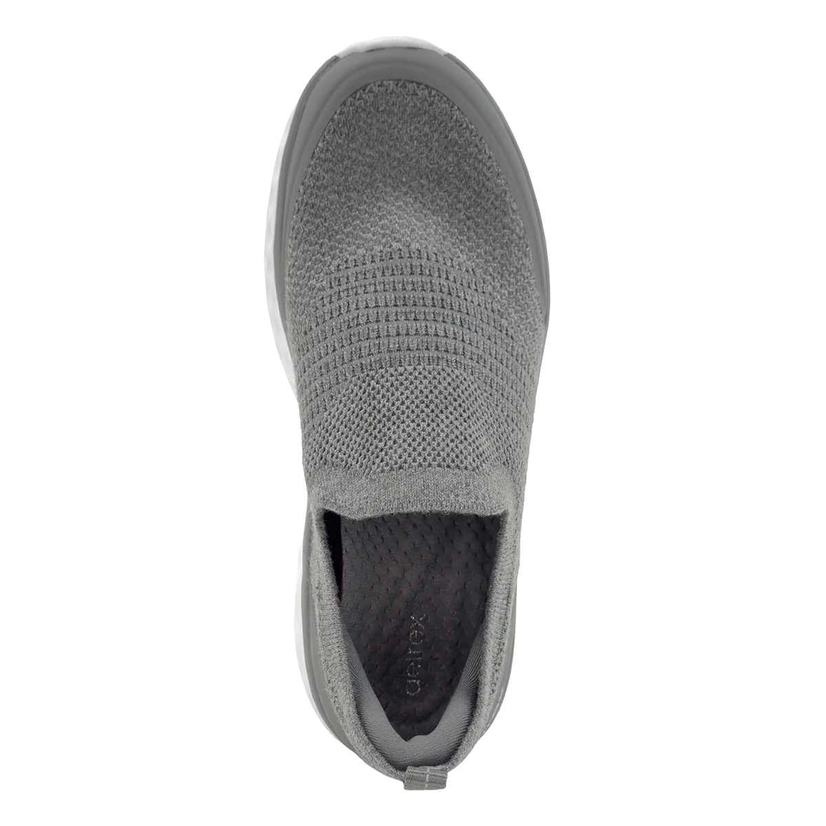 Aetrex Dash Slip On — Grey — Size B — Width 35 — Back View