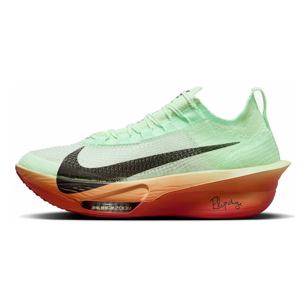 Nike Alphafly 3 Eliud Kipchoge — Vapor Green - Black - Dragon Red — Size D — Width 8 — Lifestyle View
