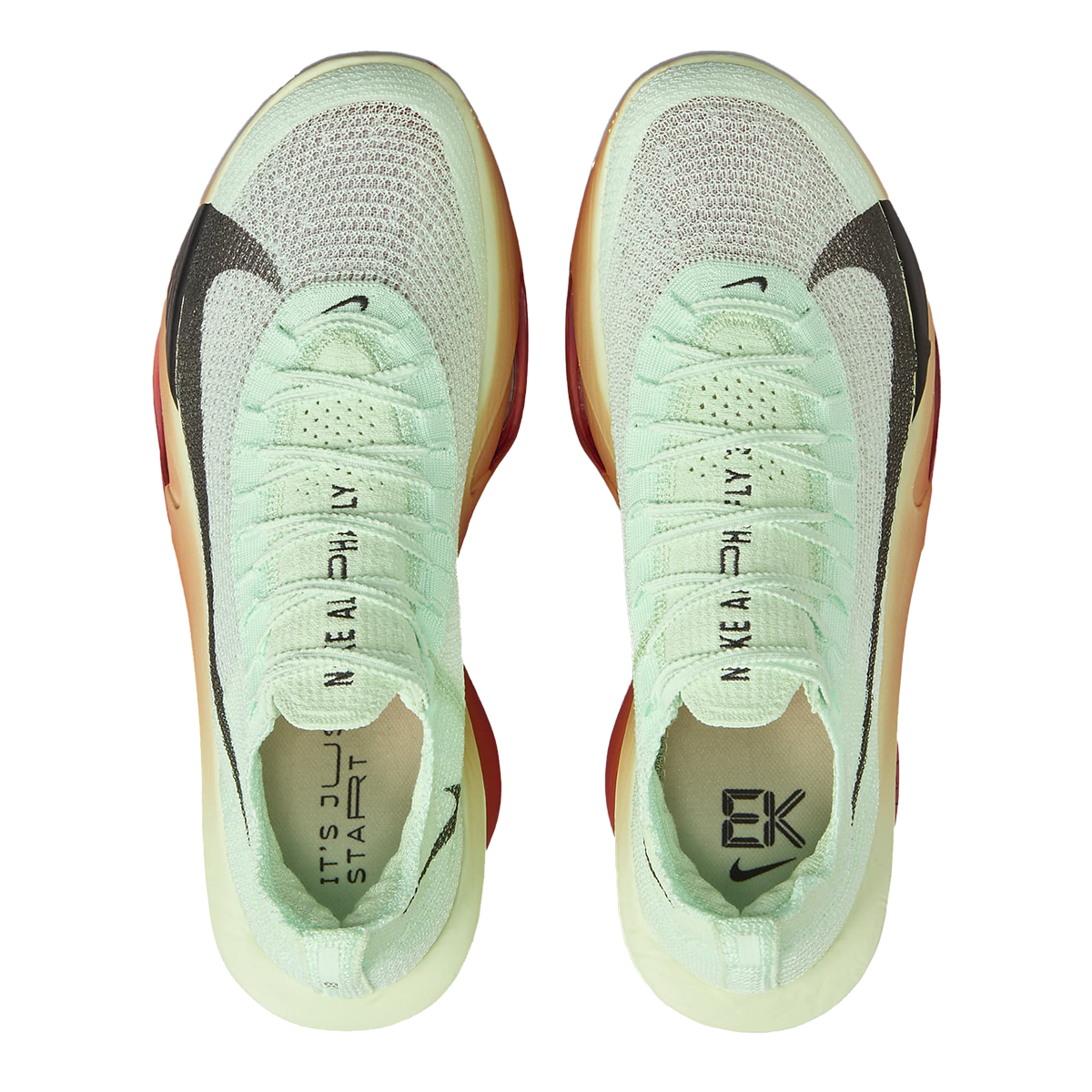Nike Alphafly 3 Eliud Kipchoge — Vapor Green - Black - Dragon Red — Size D — Width 8 — Alternate View 7
